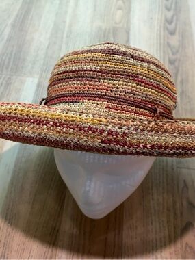 Helen Kaminski Multicolor Straw Sun Hat with Box